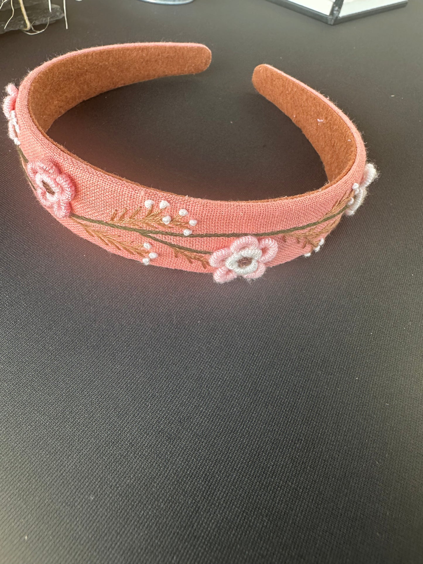 Floral Embroidered Headband, Charlotte Collection