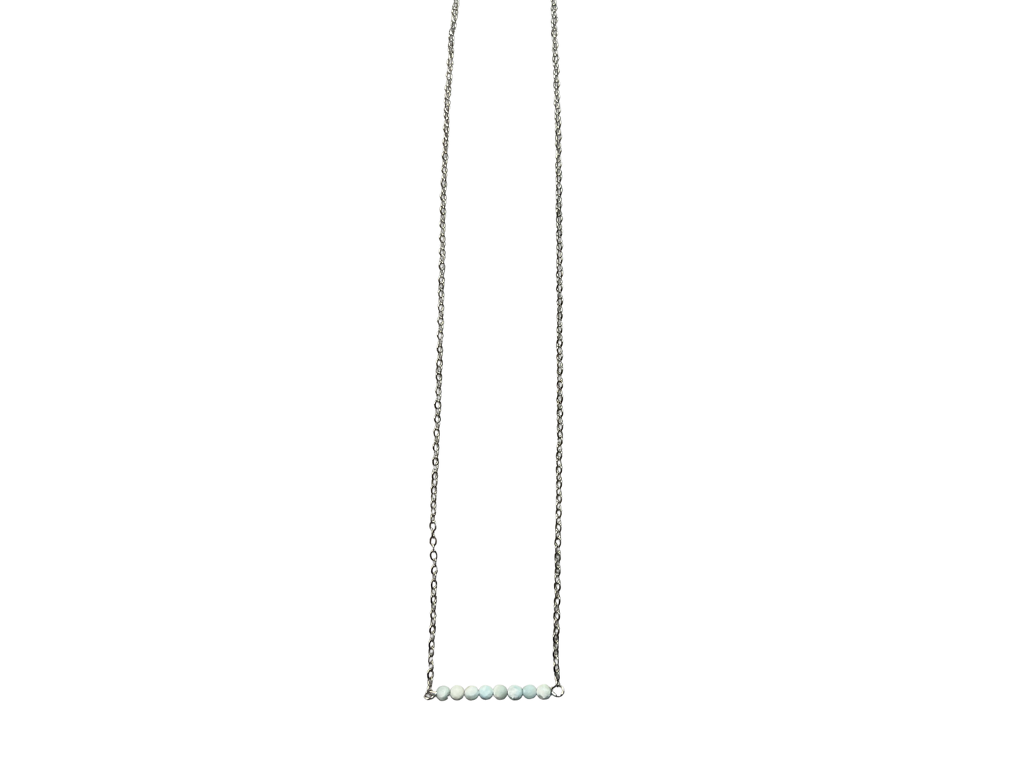 Larimar Necklace- Bar Stones