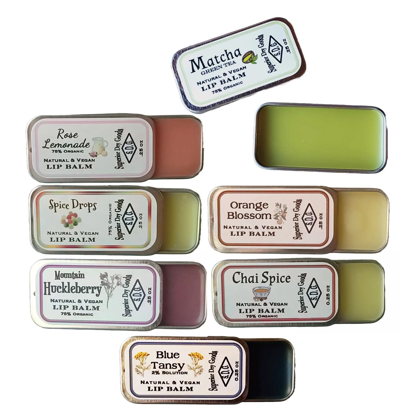 Natural Lip Balm Slider Tins