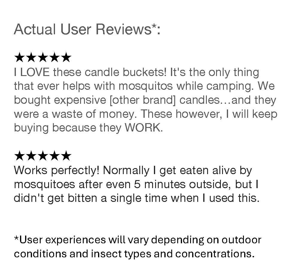 Beeswax Mosquito Bucket Candle 8 oz