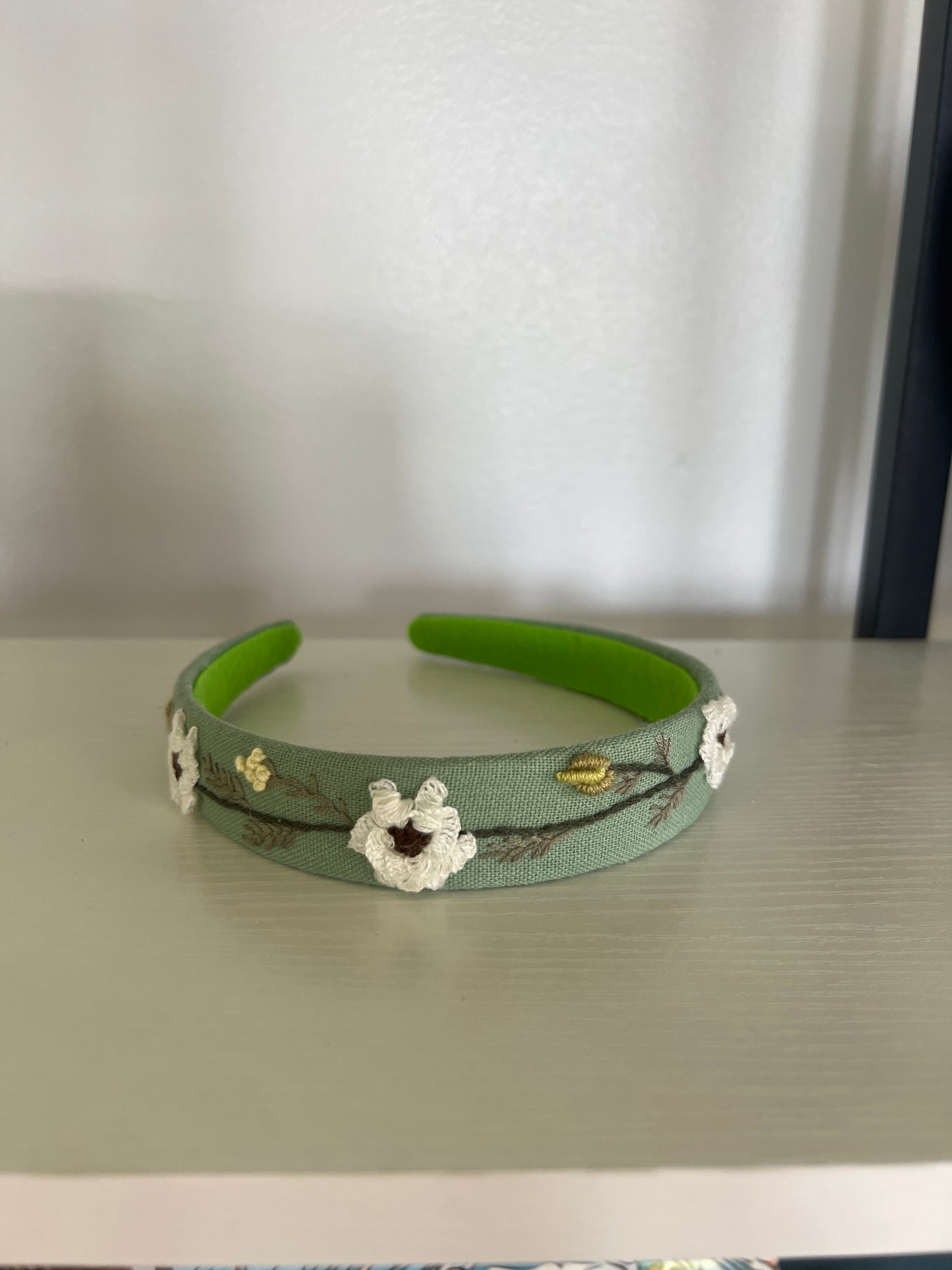 Floral Embroidered Headband, Charlotte Collection