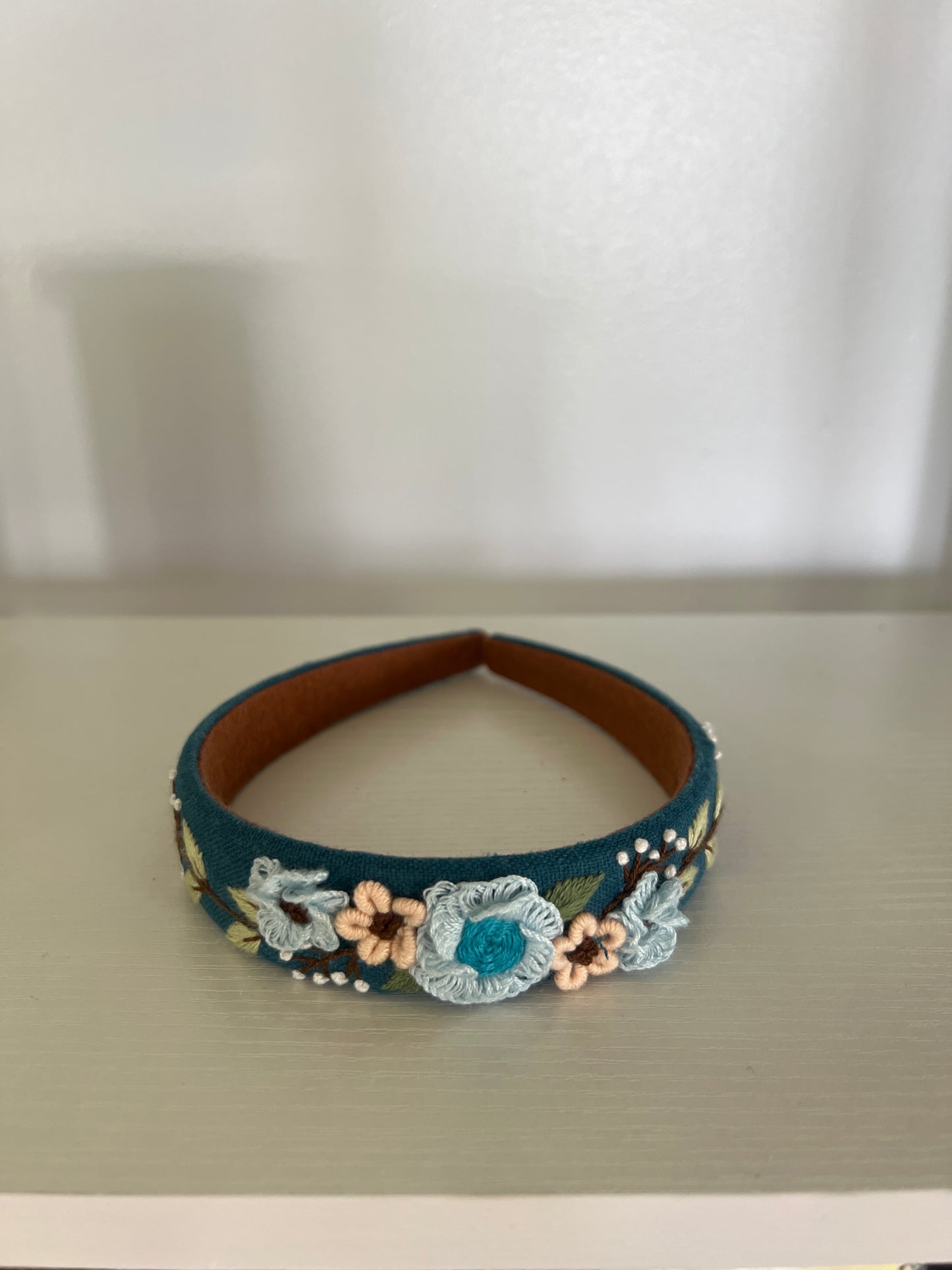 Floral Embroidered Headband, Charlotte Collection
