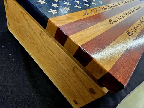 Small Handcrafted Cherry Hardwood Concealment Box – Made by U.S. Veterans