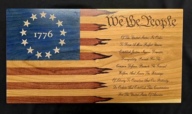 Small Handcrafted Cherry Hardwood Concealment Box – Made by U.S. Veterans