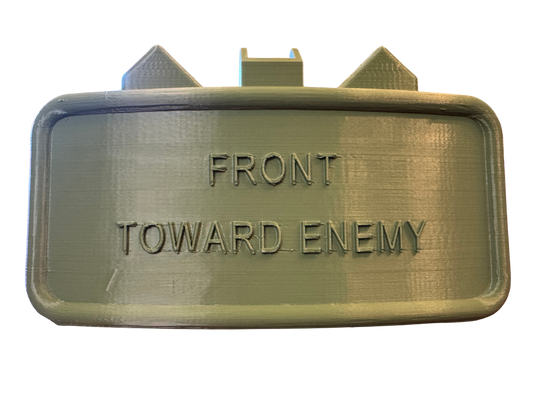 Claymore Mine Tow Hitch Cover- Front Toward Enemy