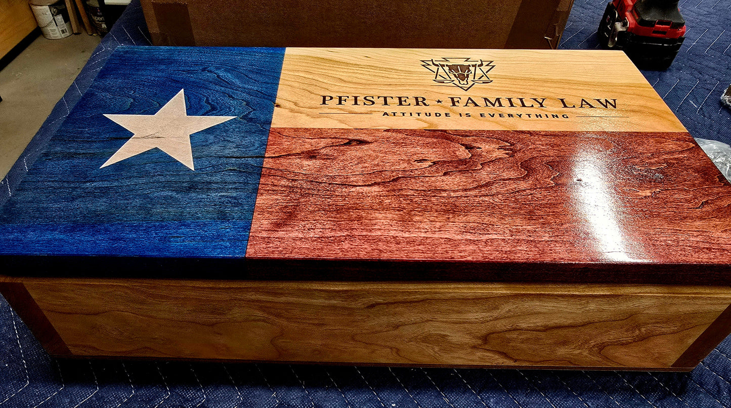 Small Handcrafted Cherry Hardwood Concealment Box – Made by U.S. Veterans